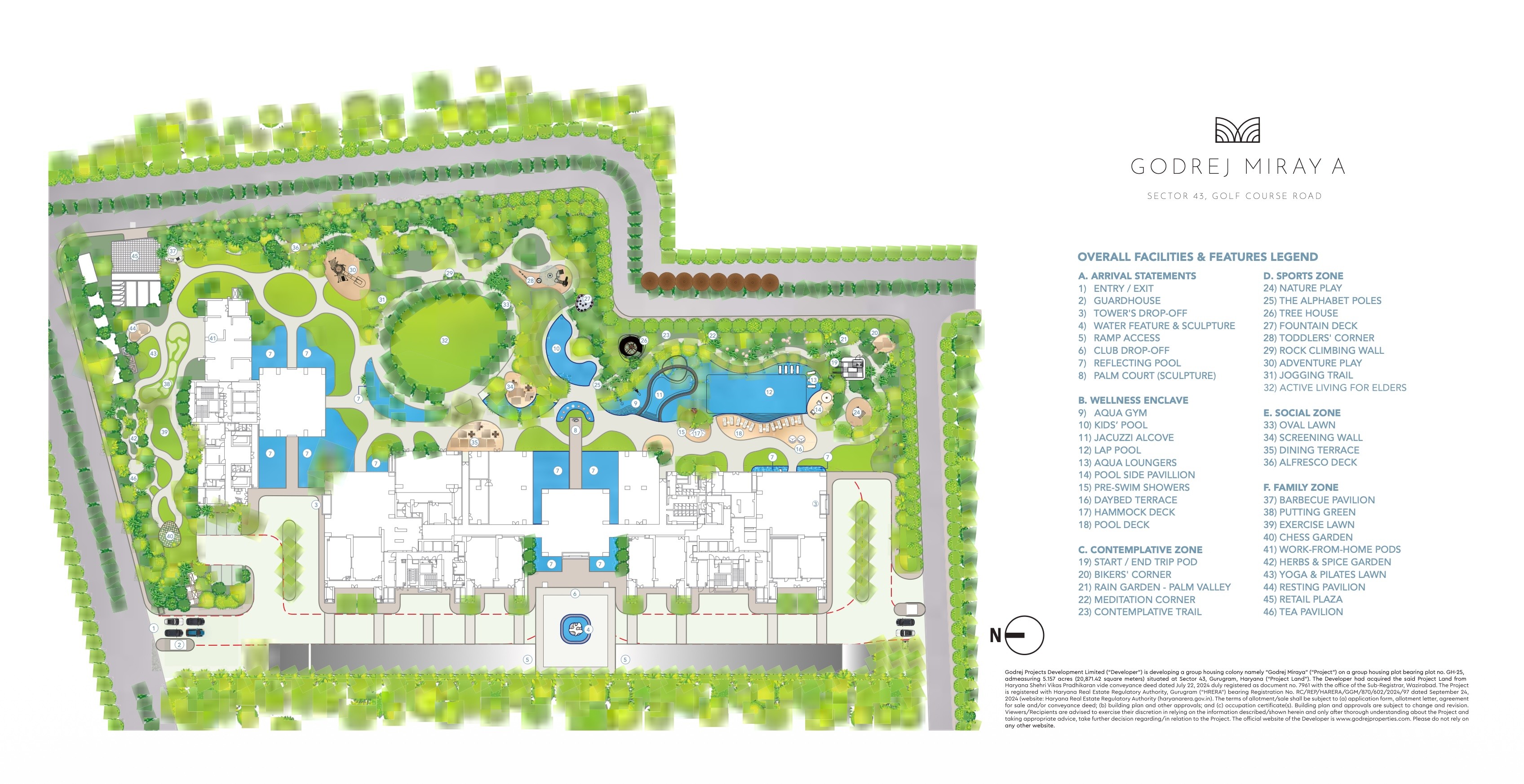 GODREJ Miraya Sector - 43 Gurgaon site plan